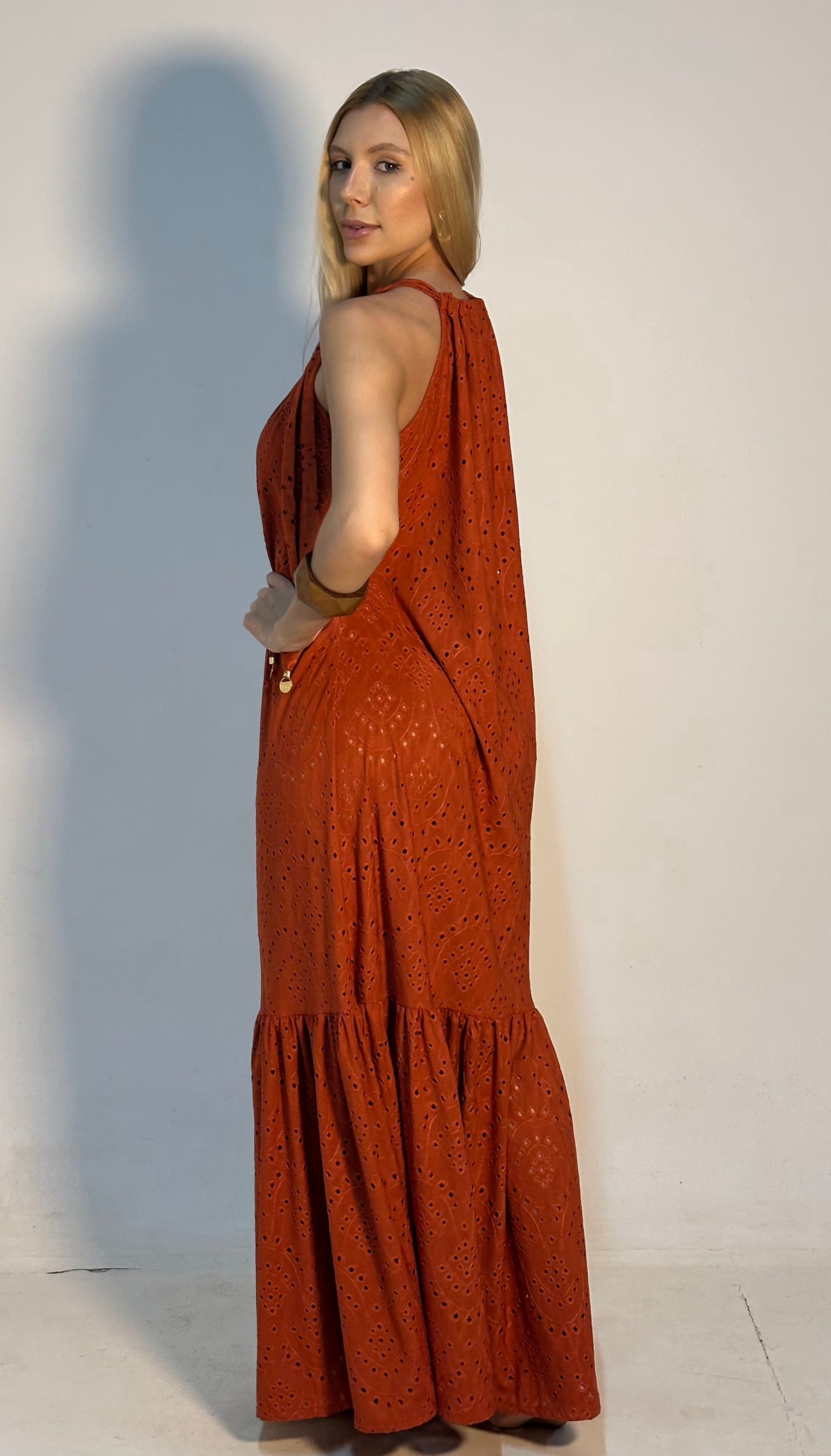 VESTIDO ANGELINE LAISE TERRACOTA