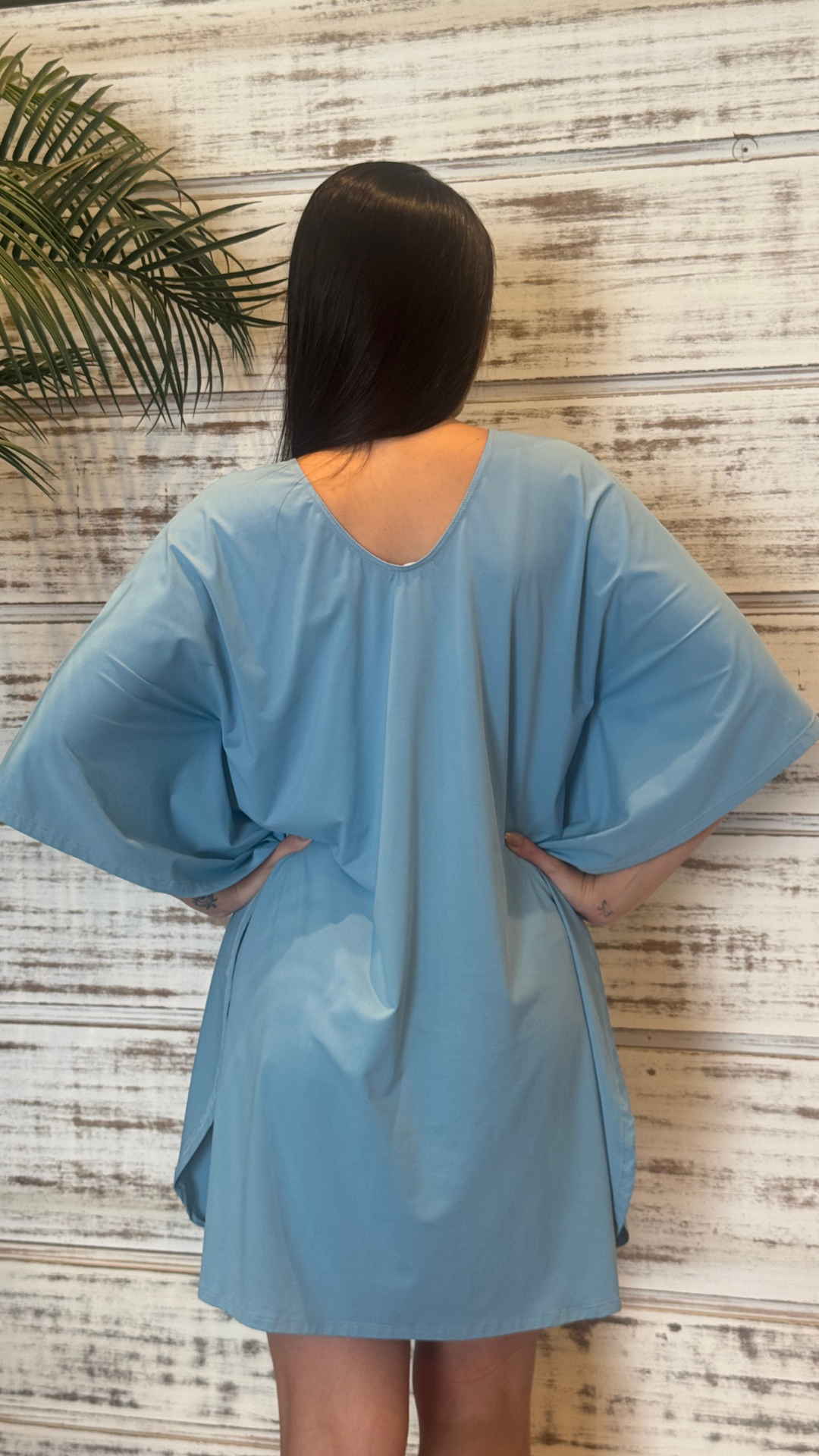 Caftan Lia | Saída de Praia | Azul Serenity