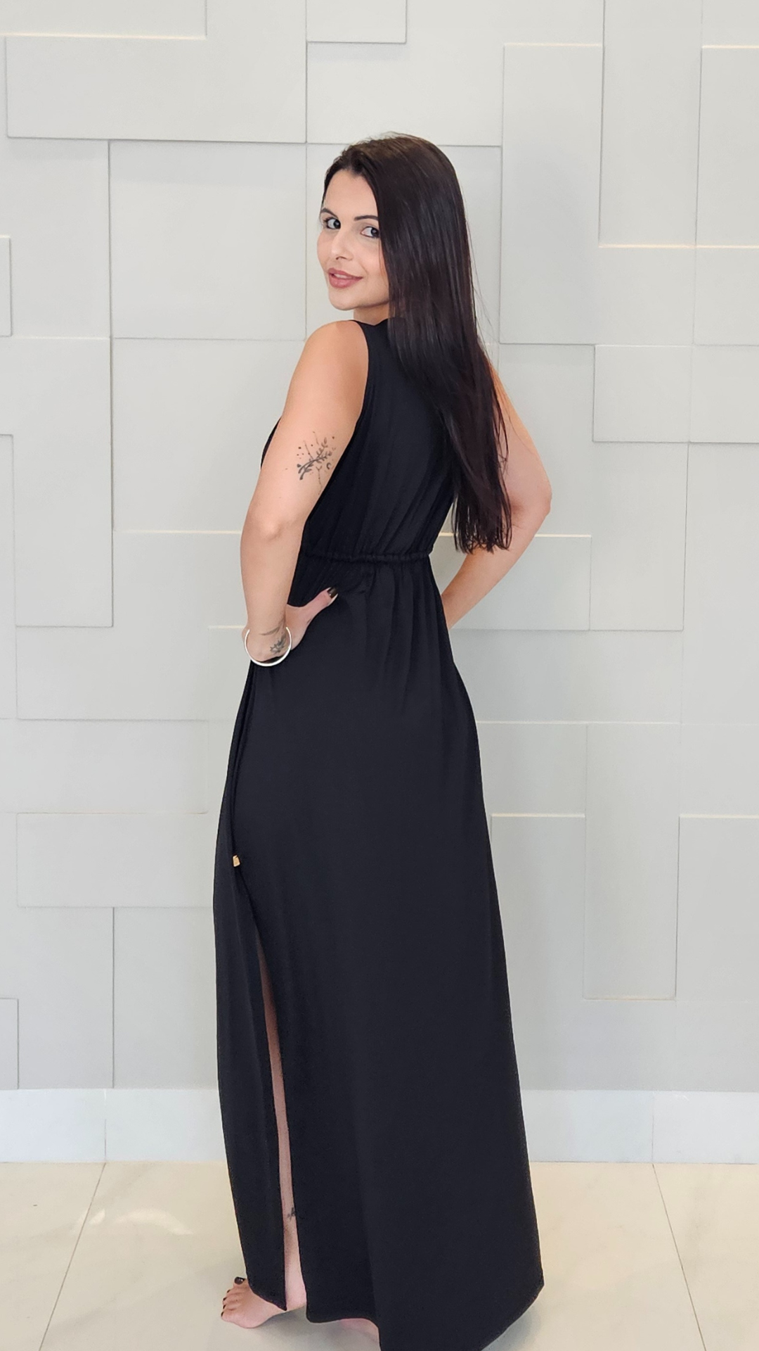 Vestido Cíntia | Saída de Praia | Preto