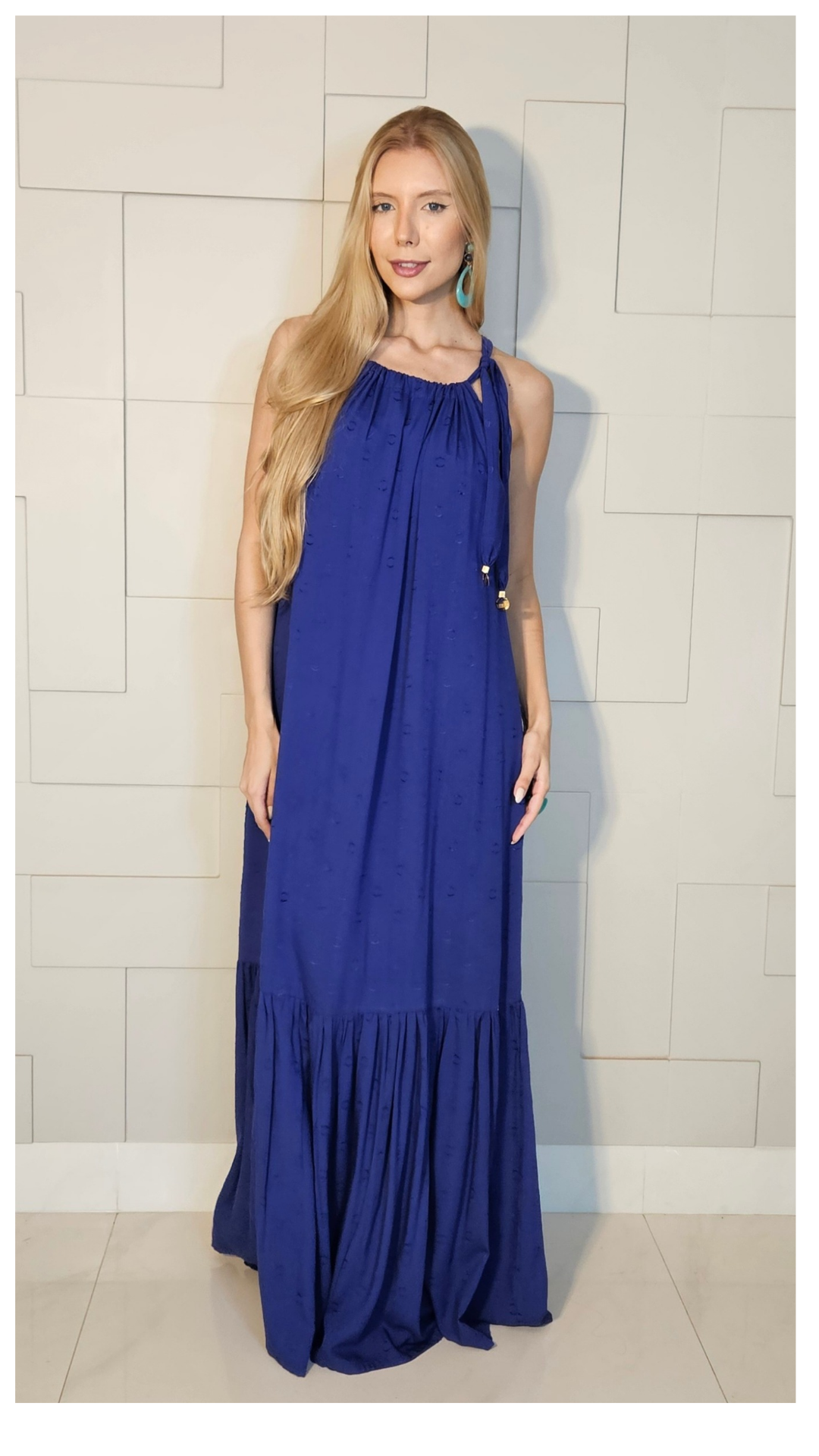 Vestido Angeline Azu Royal