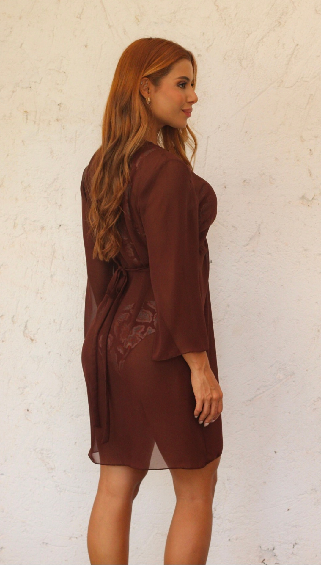 Vestido Silvia Marrom