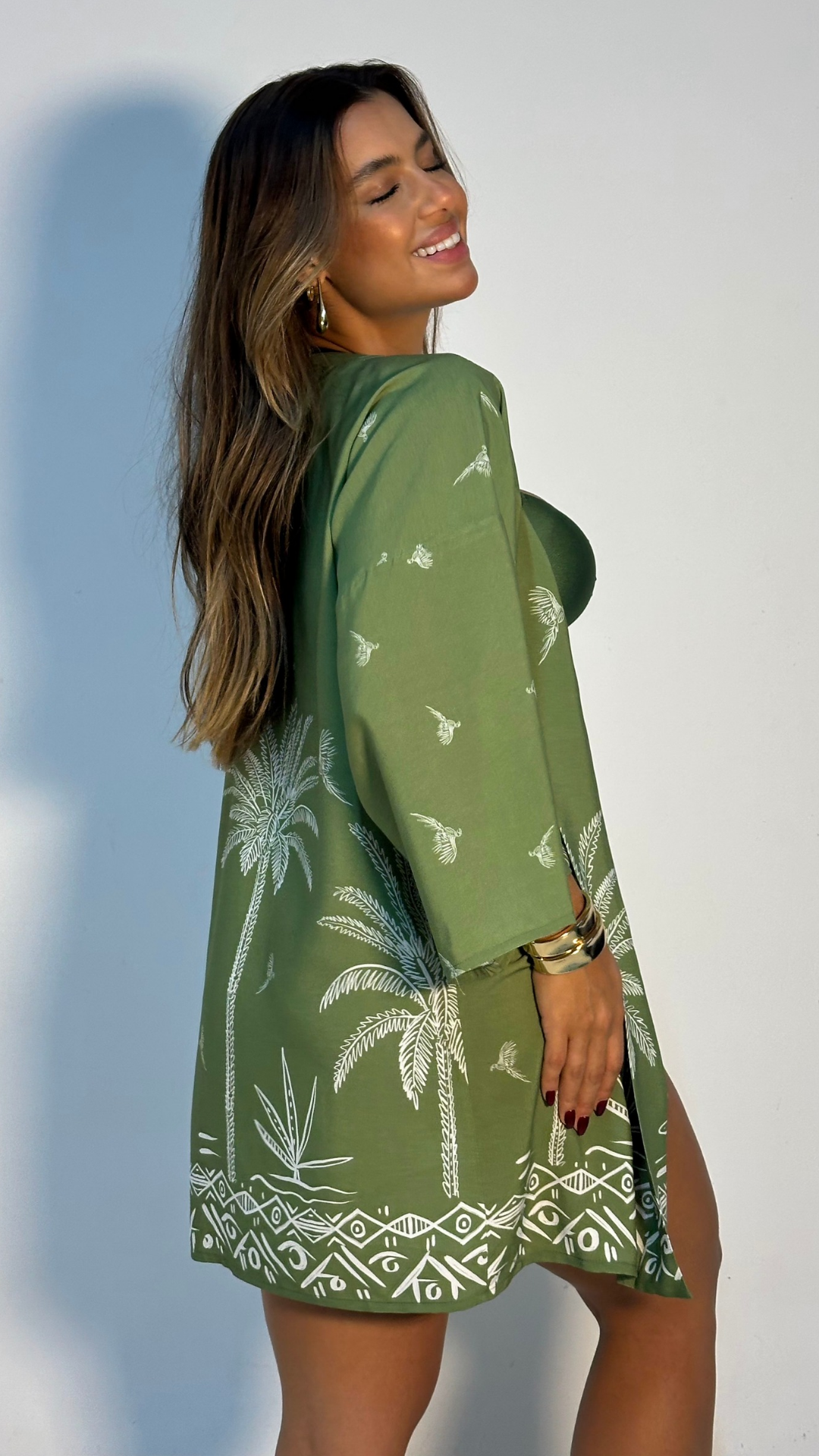 KIMONO JÚ/COM SHORT TROPICALIA