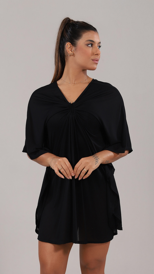 Caftan Lia | Saída de Praia | Preto