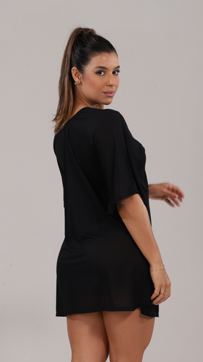 Caftan Lia | Saída de Praia | Preto
