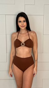 Top Naty | Marrom Canelado