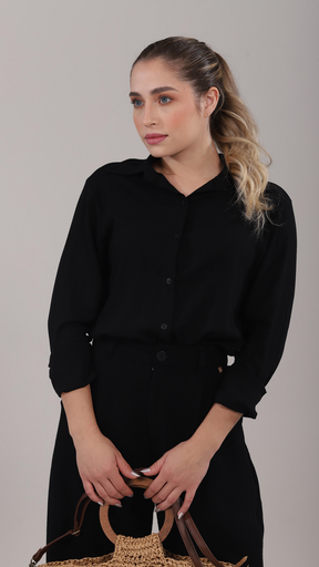 Chemise Tábata | Saída de Praia | Preto
