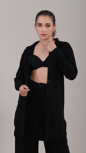 Chemise Tábata | Saída de Praia | Preto