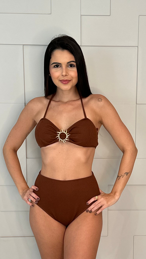 Top Naty | Marrom Canelado