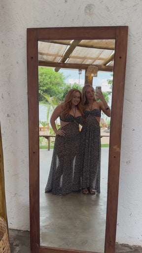 Vestido Virginia Poá P&B