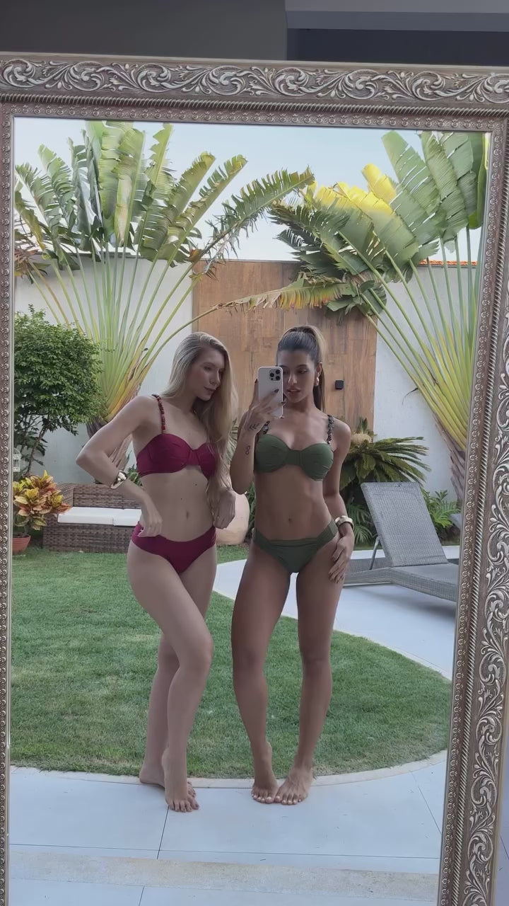 Top Helena Rubi | Top de Biquíni com Aro e Alças Artesanais – Lemon Light.