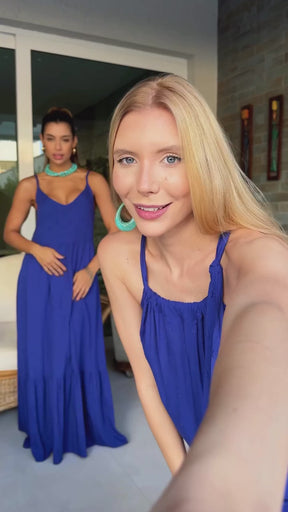 Vestido Amalia Azul Royal