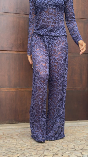 Calça Rafa Renda Marinho