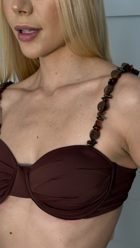Top Helena  Marrom - Sustenta, valoriza e traz segurança real ao corpo