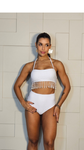 Hot Pants Frida Laise Branca