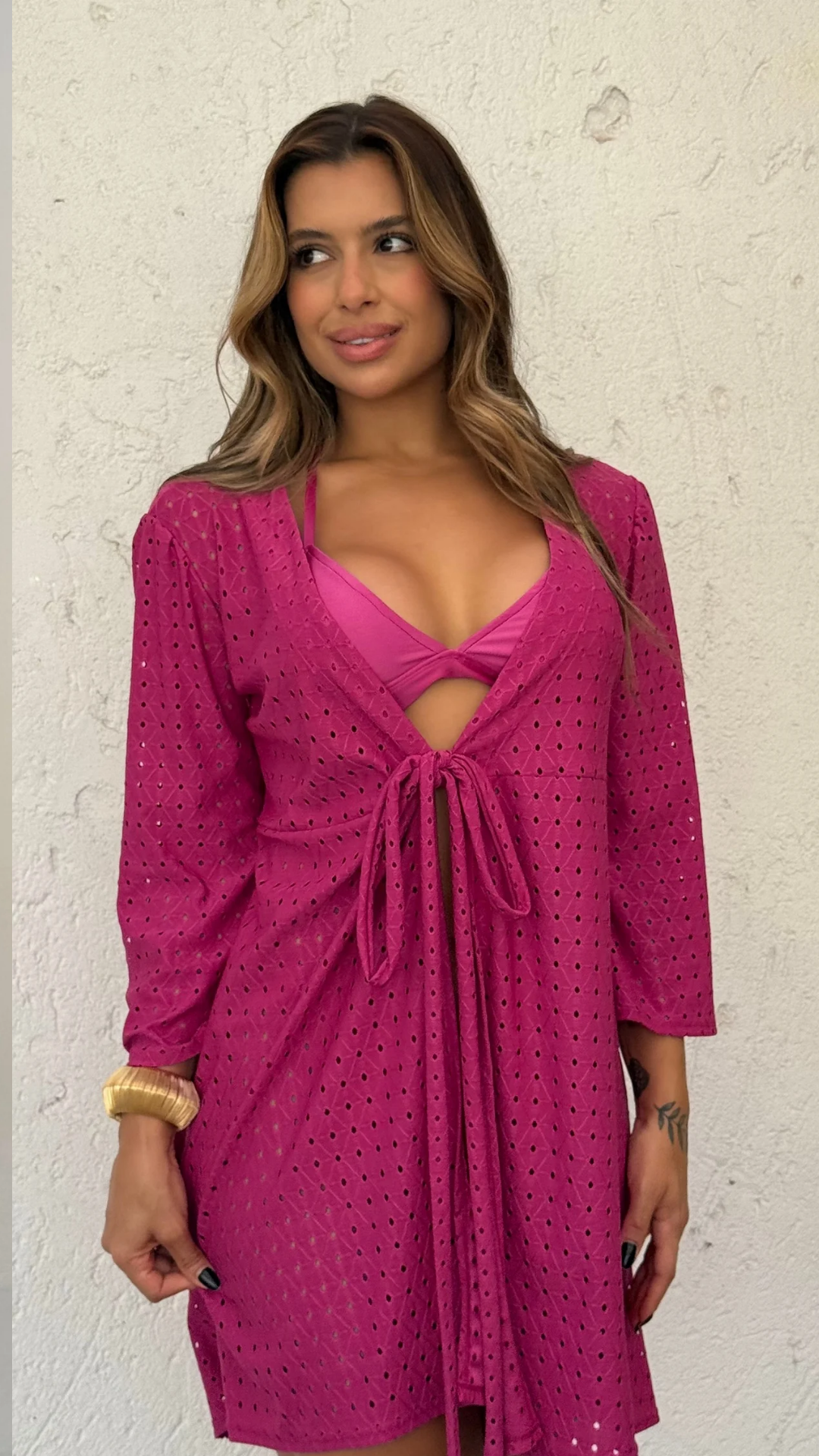 Vestido Silvia Fucsia