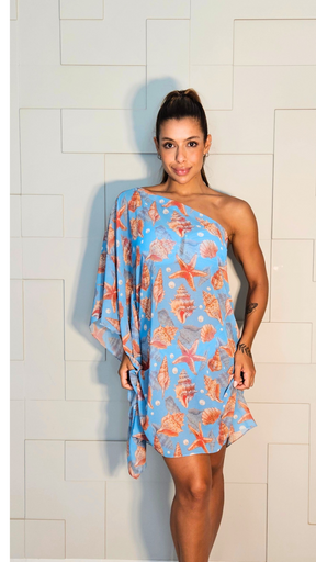 Caftan Luna Oceano - Ombro só - Lemon Light
