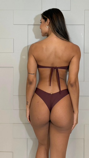 Calcinha Carla Jaspe Marrom