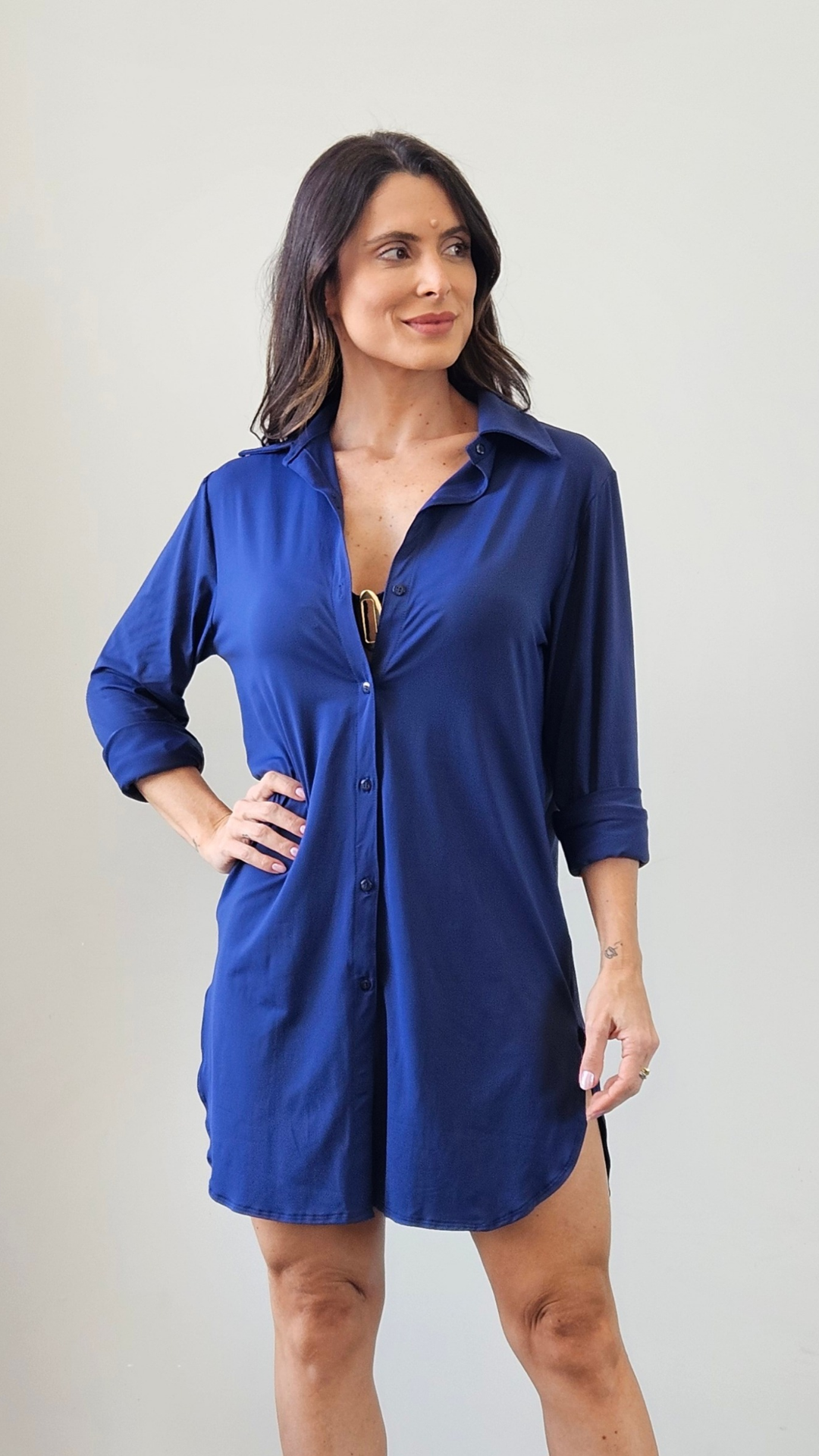 VESTIDO SILVIA MARINHO MALHA
