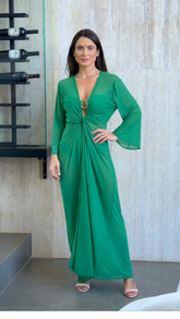 VESTIDO SILVIA TULE ESMERALDA