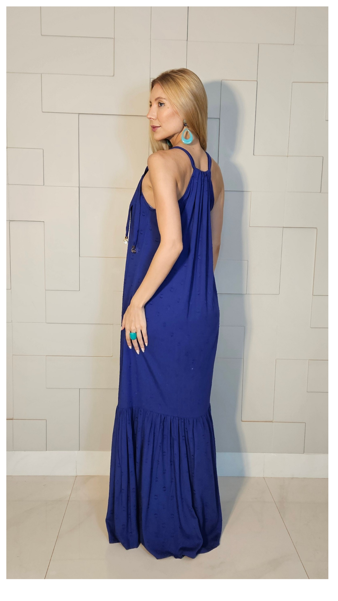 Vestido Angeline Azu Royal