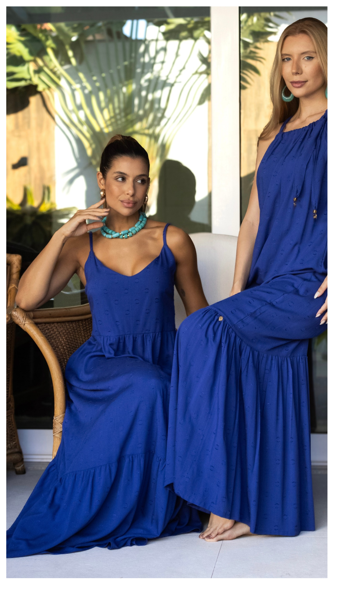 Vestido Amalia Azul Royal