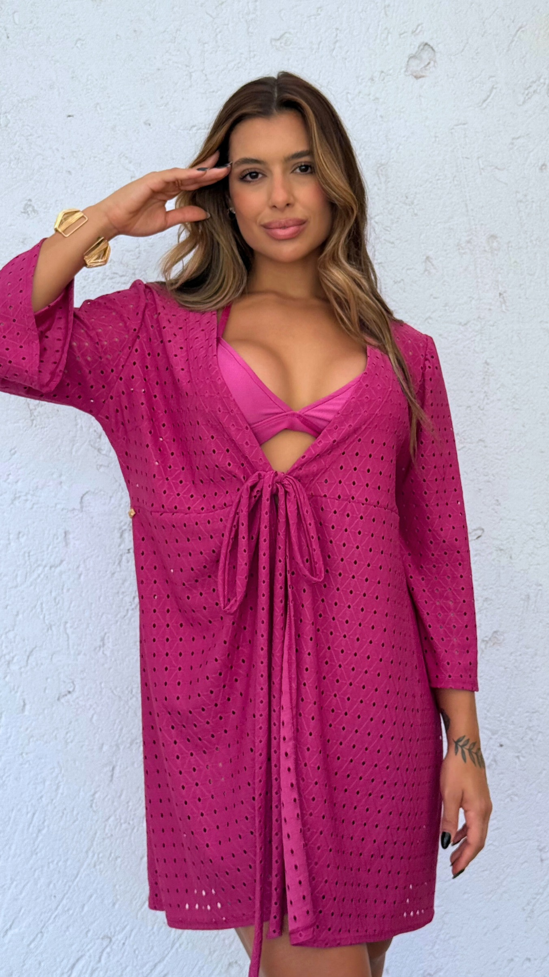 Vestido Silvia Fucsia