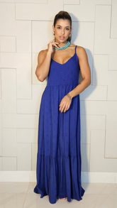 Vestido Amalia Azul Royal